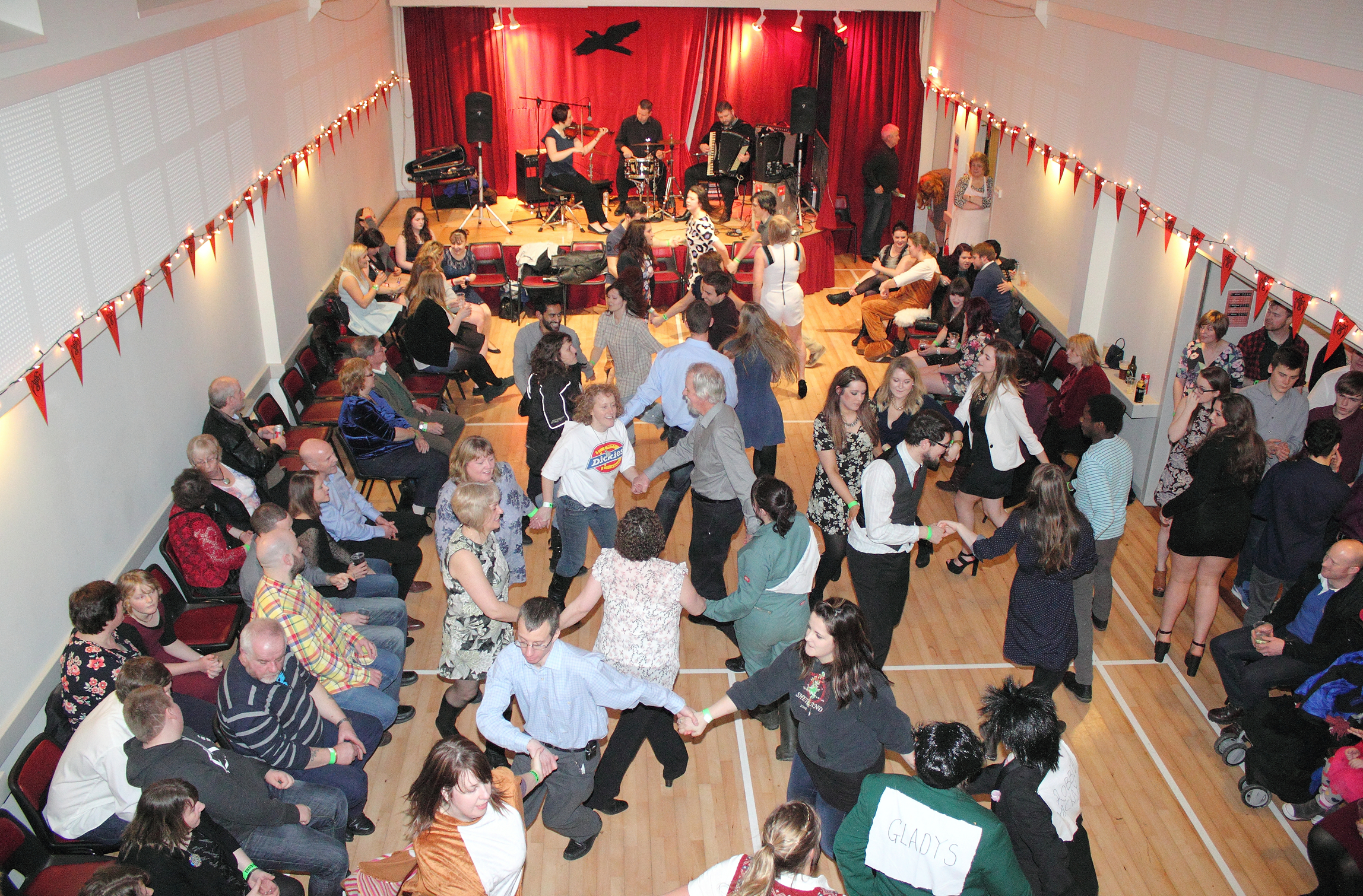 Wir hall in full swing on Up Helly Aa night